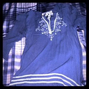 Blue blouse and Maurice pants